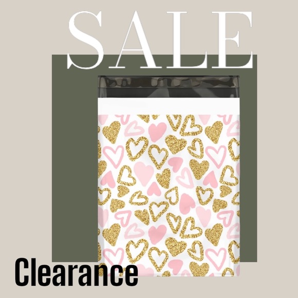 Other - Hearts ❤️ Poly Mailers 10x13 Pack of 25 PRICE IS FIRM